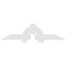 Ekena Millwork Ericson Architectural Grade PVC Gable Bracket, 72"W x 18"H x 2"D x 6"F, 6/12 Pitch GBP072X18X0206ERI00 - alternate 2